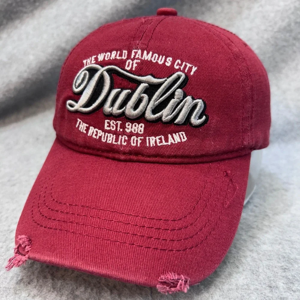 Dublin Ireland Youth Red Fox Originals Baseball Hat Distressed OSFM